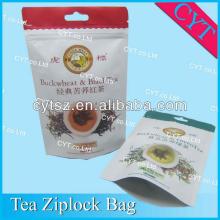 High Quality Zipper Top Stand up Aluminium Foil Tea Bag
