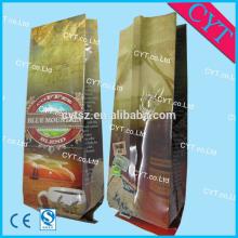 eco ink custom printing plastic empty green coffee tea bags
