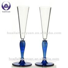 eco-friendly lead free colored pyrex glass champagne flute