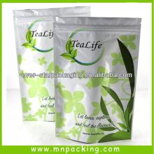 Custom Printing Stand Up Foil Lined Tea Bag Storage