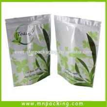 Printed Stand Up Ziplock Aluminum Foil  Nylon  Tea Bag