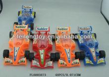 hot sale pull line F1 racing car toy candy with light