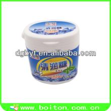 Plastic chewing gum bottle with toy candy