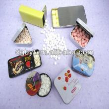 Promotional tin cans with sugar or sugar free mint tins