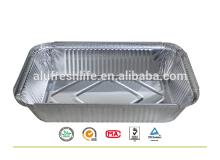 Hot  sell ing E-CO Friendly rectangle aluminum foil  container 