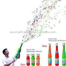 champagne bottle party popper for wedding decoration