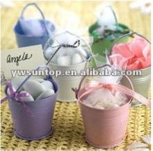 Magic multicolour bucket candy tin box wedding gift candy box