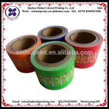 Custom printed wax paper for chewing gum turbo