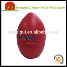 Easter egg shaped candy  metal  tin box for packing
