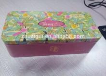 Rectangular tea metal tin box for packing