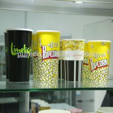 46oz food grade paper custom logo printed disposal popcorn bowl manufacturer