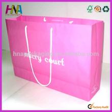 Customized shinning printed kraft paper bag