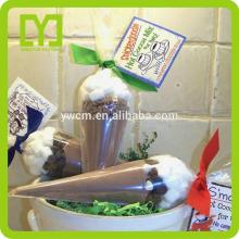 Yiwu China clear plastic cheap triangle pyramid tea bag packing