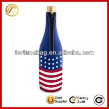 Neoprene champagne bottle cooler bag