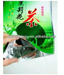 Empty tea bag with  laminate d  material  PET/AL/PE
