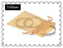 Champagne Organza bags for bracelet