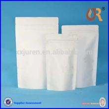 stand up zipper lock bag,white kraft paper bag