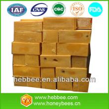 bulk yellow beeswax with block