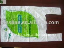 Hot sales Vest Handle carrier Corn starch packing Plastic bag