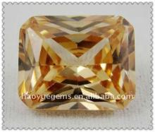 square champagne cubic  zirconia  the USA 1 carat