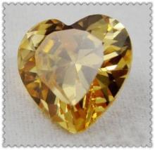 factory product & lovely champagne color heart shape cubic zircon