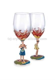 2014 Hot sales!champagne glass/crystal wedding decoration