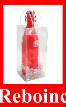 Simple clear pvc cooler bag for champagne