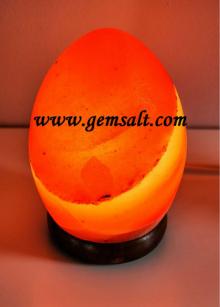 NATURAL RED SALT LAMP OVAL SH