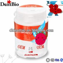 Strawberry chewing gum relax xylitol chewing gum