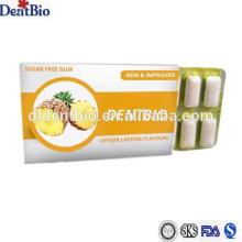 Blister pack sugar free sour sweet delicious stevia chewing gum