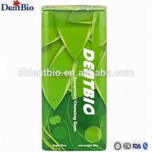 0.6g coating xylitol spearmint pastilles candy packaged in tin box