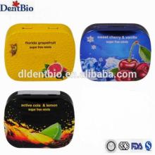 sugar free mints candy packaged in tin can