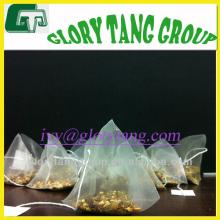 custom made tea bag,100% biodegradable custom made tea bag, pyramid pla custom made tea bag