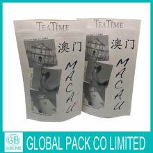 custom printed tea bag paper/stand up tea bag with zipper