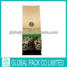 moisture proof  kraft   paper  tea bag/  kraft   paper   pouch  with side gusset