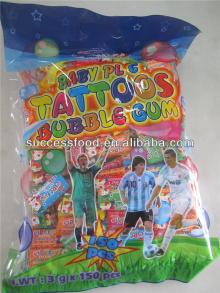 football stars tattoo bubble gum (SW003)