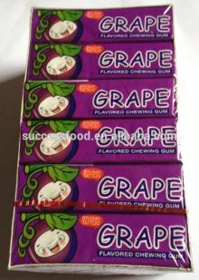 13g 5pcs sticker tattoo bubble gum with grape flavor