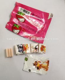 13g 5pcs sticker tattoo bubble gum with strawberry flavor