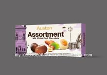 Auston Assortment Milk, White & Dark Chocolate 70g