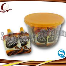 Sweet chocolate paste bag