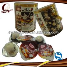 100pcs packed chocolate filled biscuit: