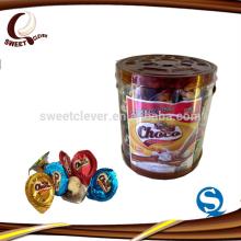 mini chocolate biscuit cup with mix sweet chocoalate jam