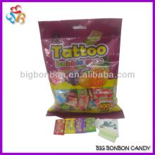 Assorted Fruit  Flavour s Tattoo Bubble Gum