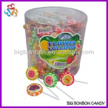 Flat Handmade Flower Fruit Lollipop