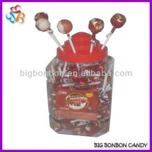 Double Flavours Chocolate Milk Lollipop Candy