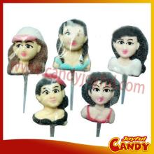 Beauty Girl Marshmallow lollipop candy