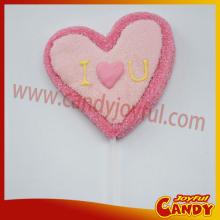 Heart shaped marshmallow candy