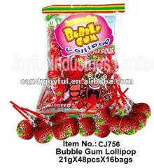 21g Big Bom bubble gum lollipop