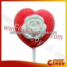 Heart shaped marshmallow lollipop