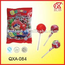 15g Halal Ball Shape Fruit Lollipop With Gum